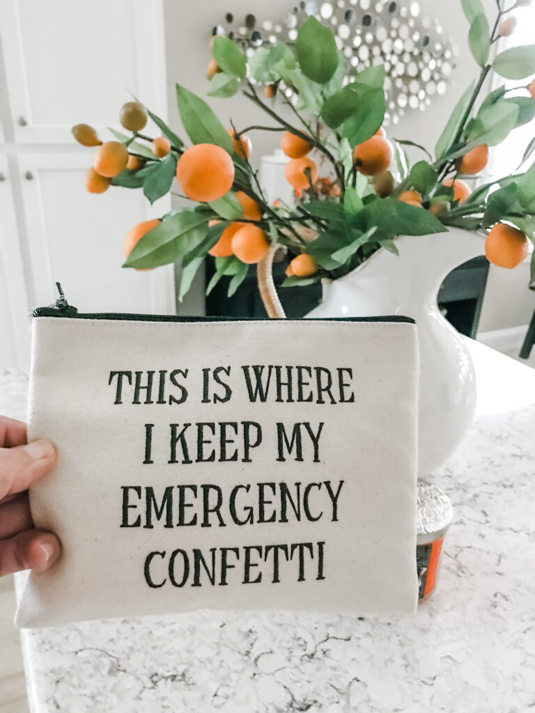 this is where I keep my emergency glitter bag.