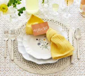 Pottery Barn place setting.