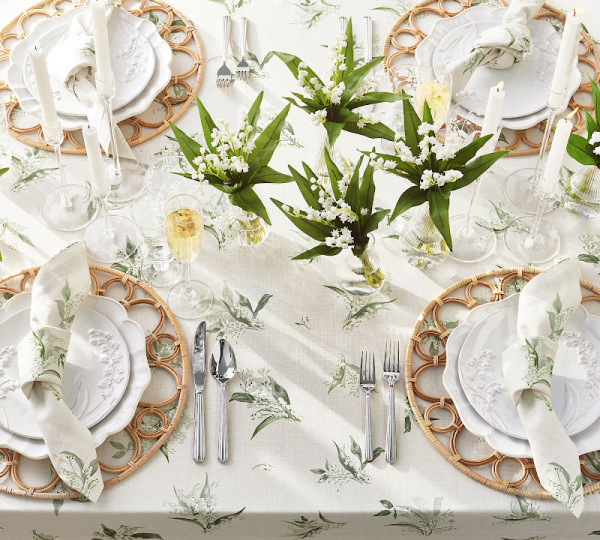 Pottery Barn table setting.