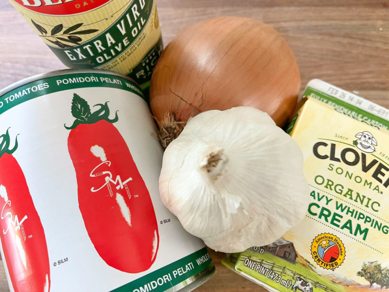 Tomato soup ingredients.