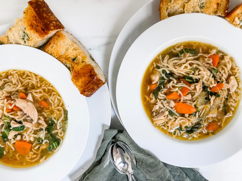 Chicken Ramen Noodle Soup.