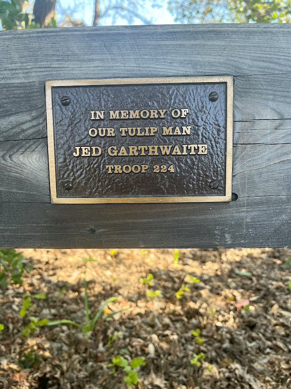 Commemorative Bench Plaque.