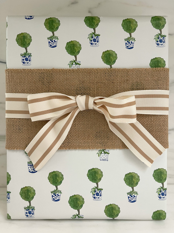 Gift wrapped package.