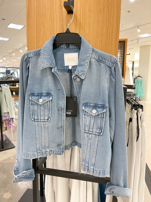Rails denim jacket on display at Nordstrom.