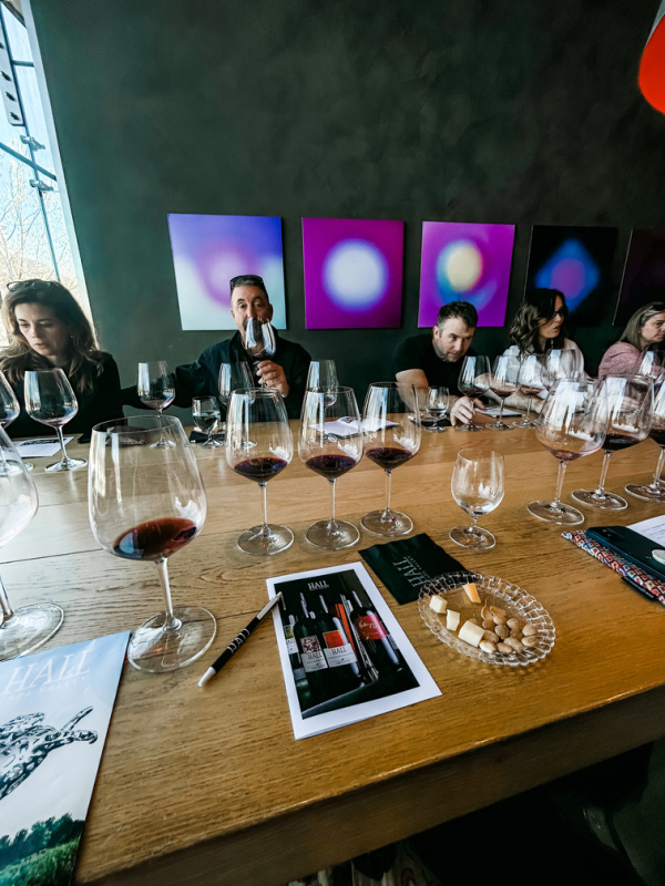 Hall Winery wine tasting room.