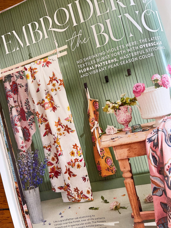 Veranda floral textiles feature.