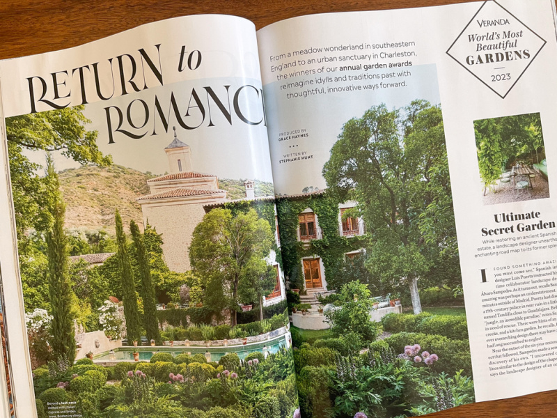 Veranda romantic homes and gardens feature.