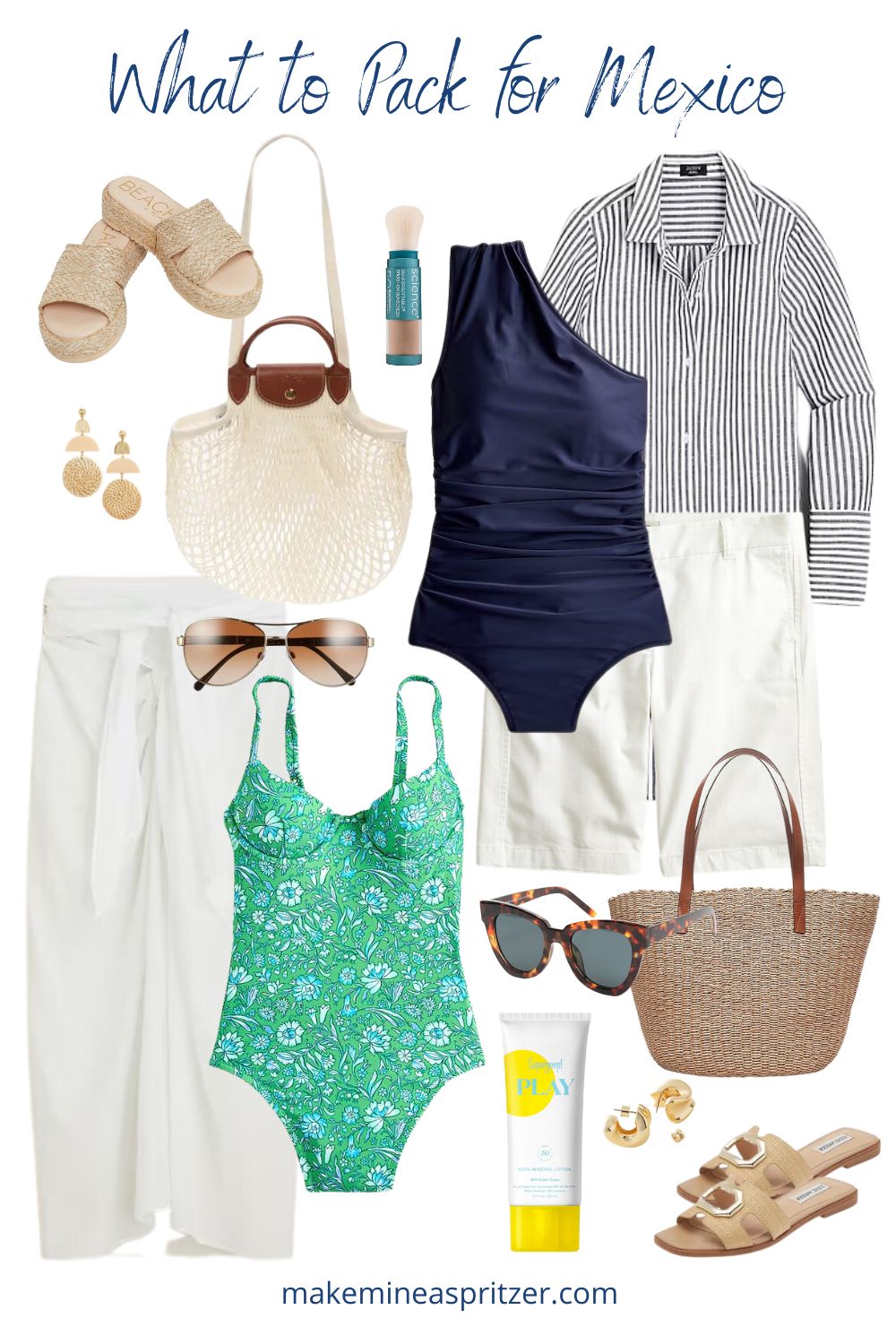 What to pack for Mexico Pin Collage.