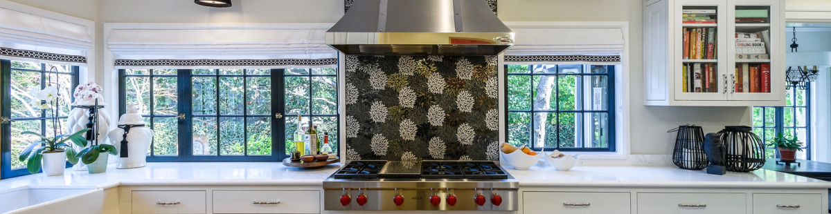 Renovated kitchen inside 1912 Dutch colonial home.
