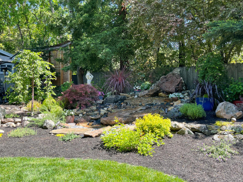 Garden water feature.