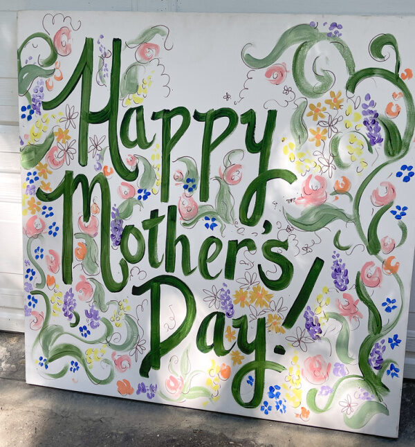 Happy Mothers Day painting.