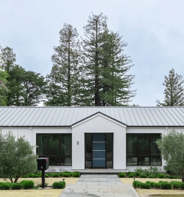 Modern Makeover house tour exterior shot.