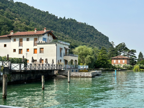 Photo of building on Lake Iseo.