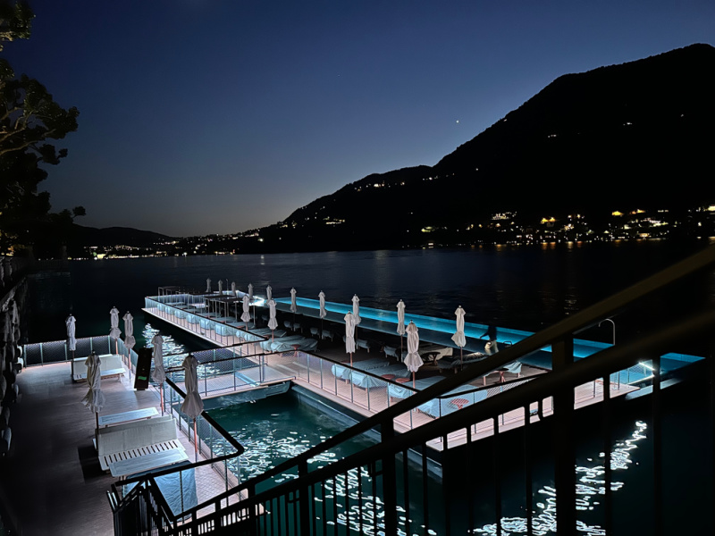 Floating pool at Mandarine Oriental.