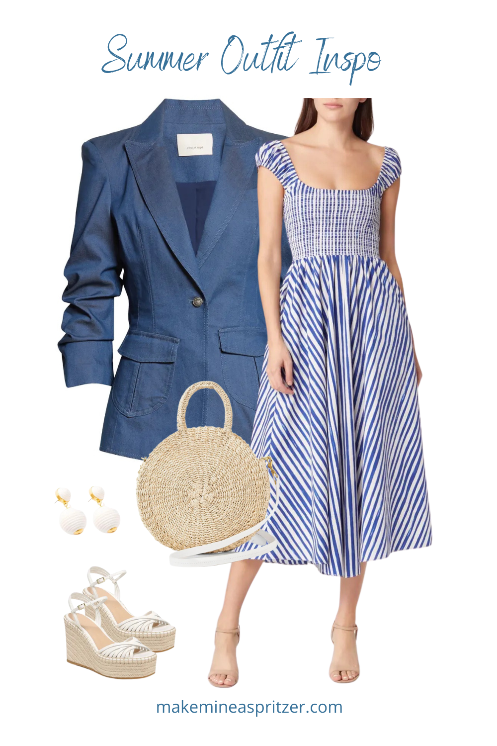 Summer dress collage.