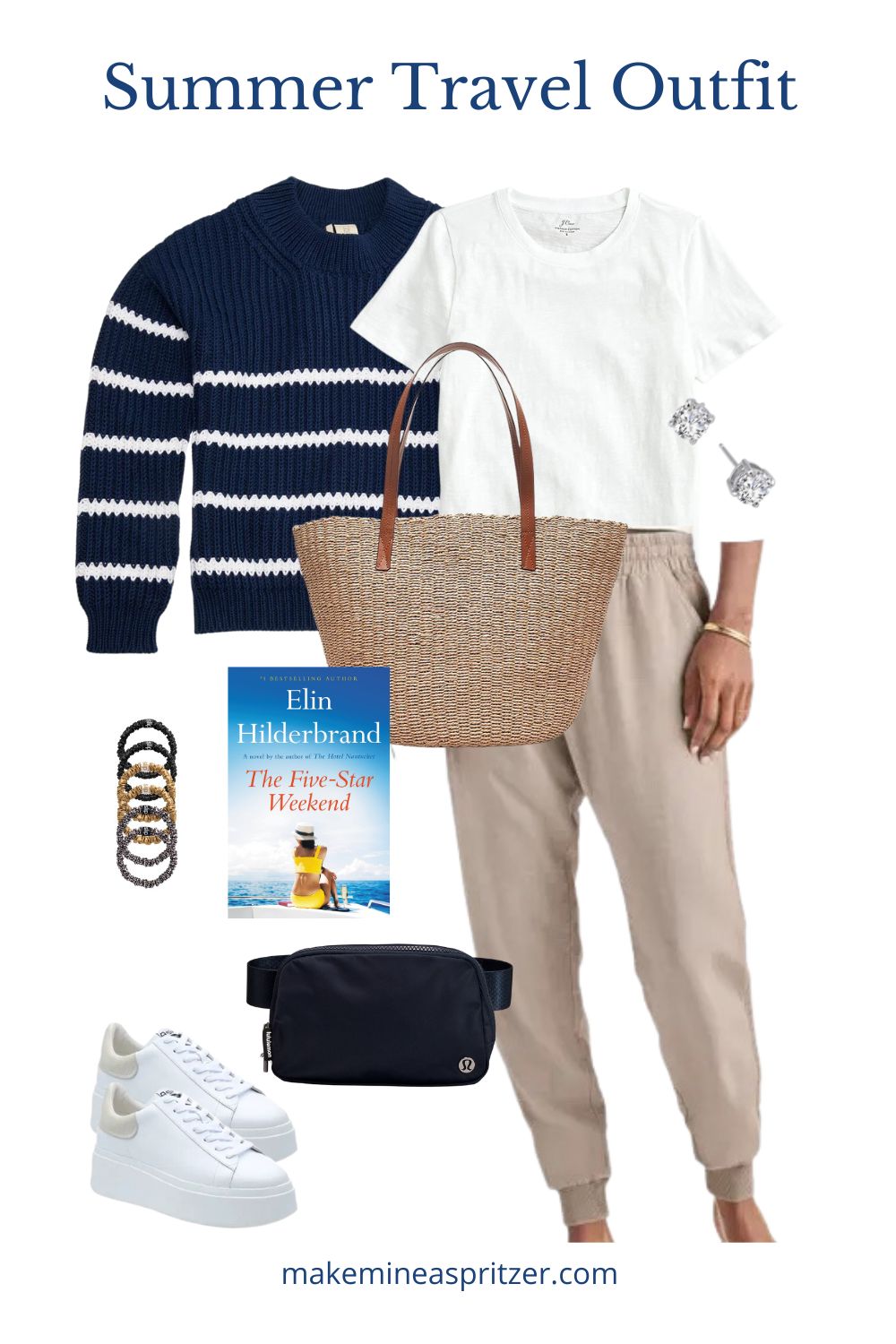 Summer Travel Outfit Collage.