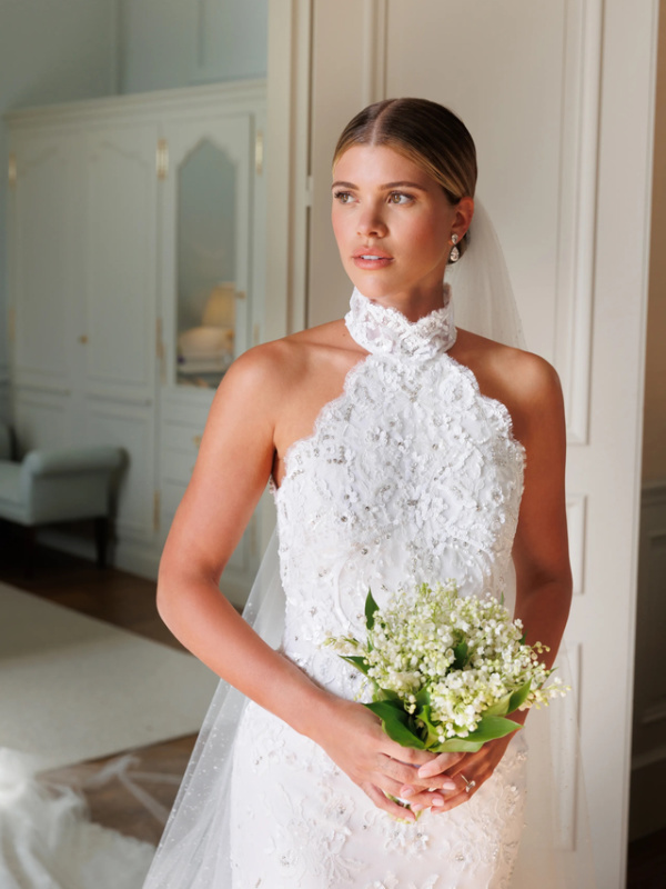 Sophie Richie in her Chanel wedding dress.