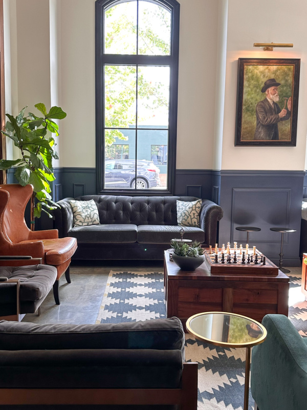 Atticus Hotel lobby.