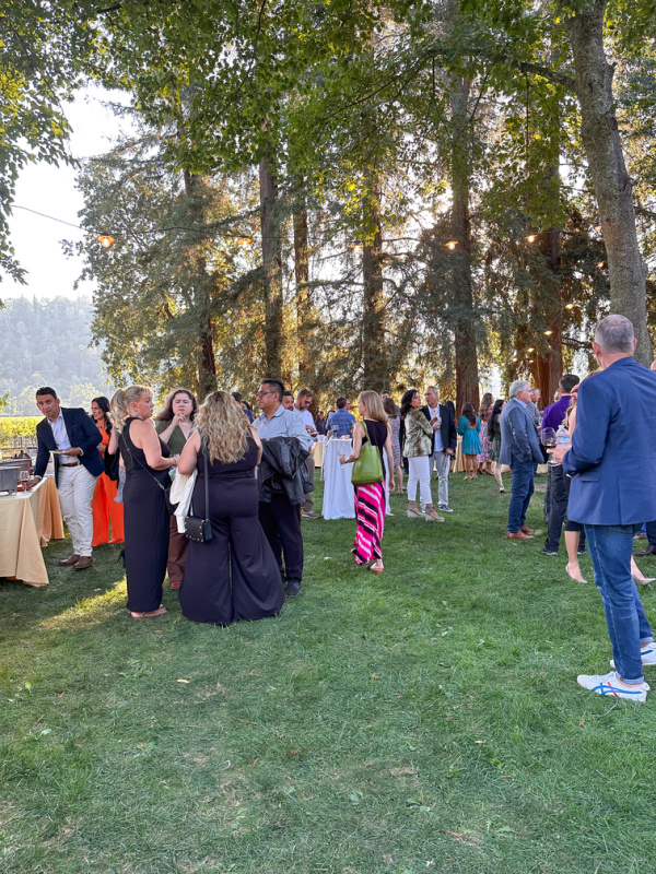 Hands Across the Valley cocktail reception at Charles Krug Winery.