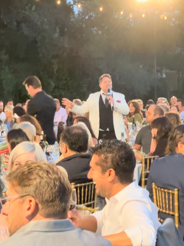 Liam Mayclem at Hands Across the Valley auction.