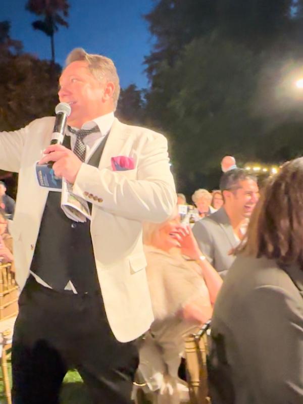 Liam Mayclem at Hands Across the Valley auction.