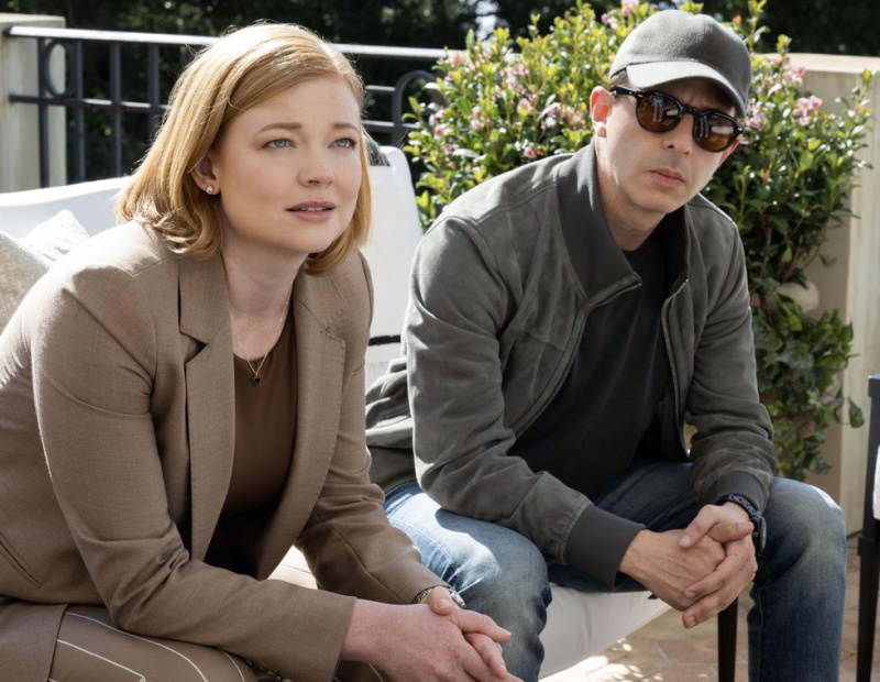 Successfion still photo of Shiv and Kendall Roy.