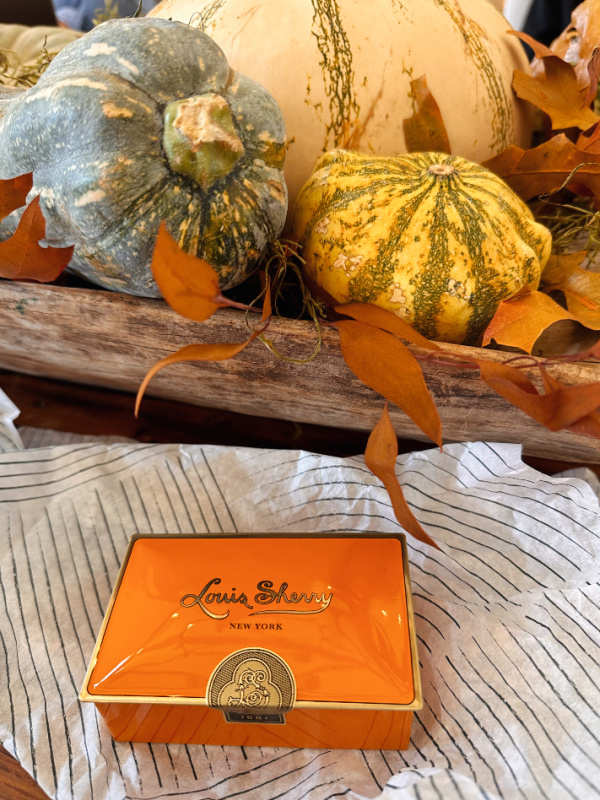 Louis Sherry orange box.