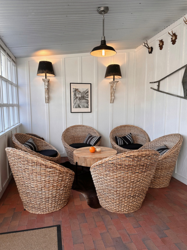 Lobby area at Stables Inn.