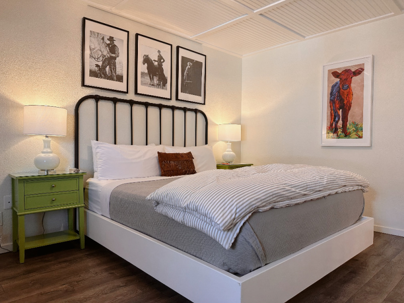 California King room at Stables Inn, Paso Robles.