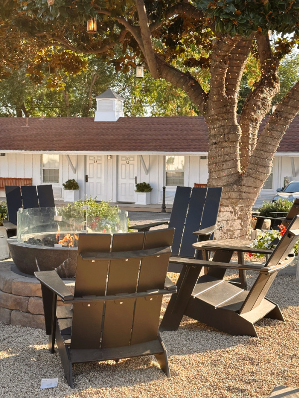 Stables Inn center patio area.
