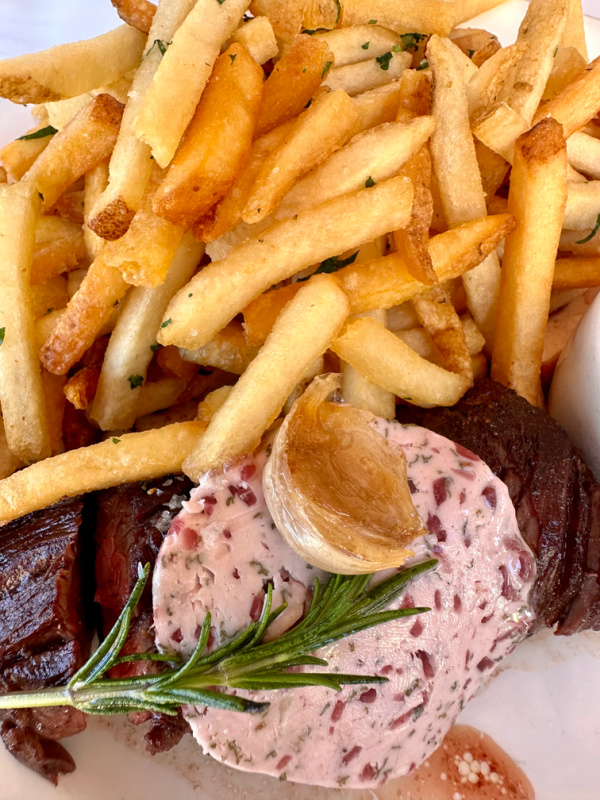 Steak Fritte at Angele in Napa.