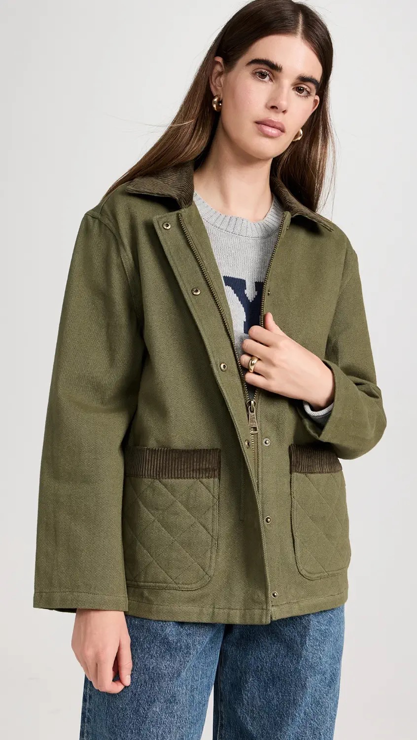 Wyeth Barn Jacket in green.
