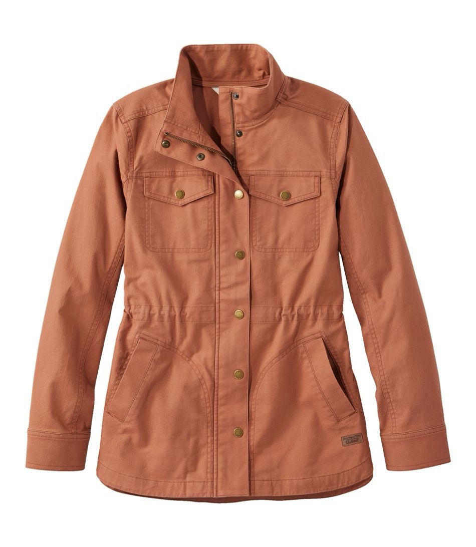 LLBean Utility Jacket in Copper Brown.