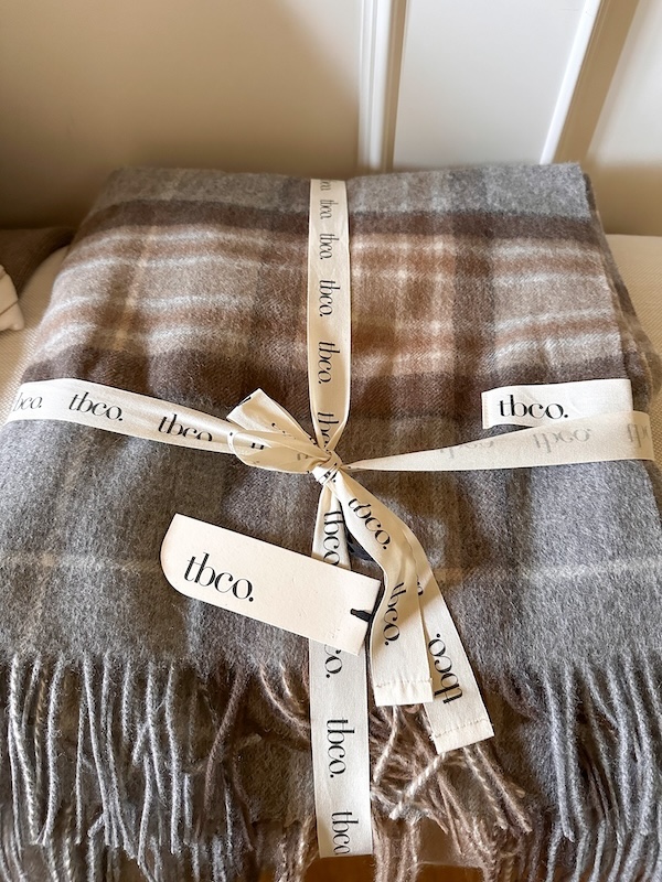 Tartane throw blanket.