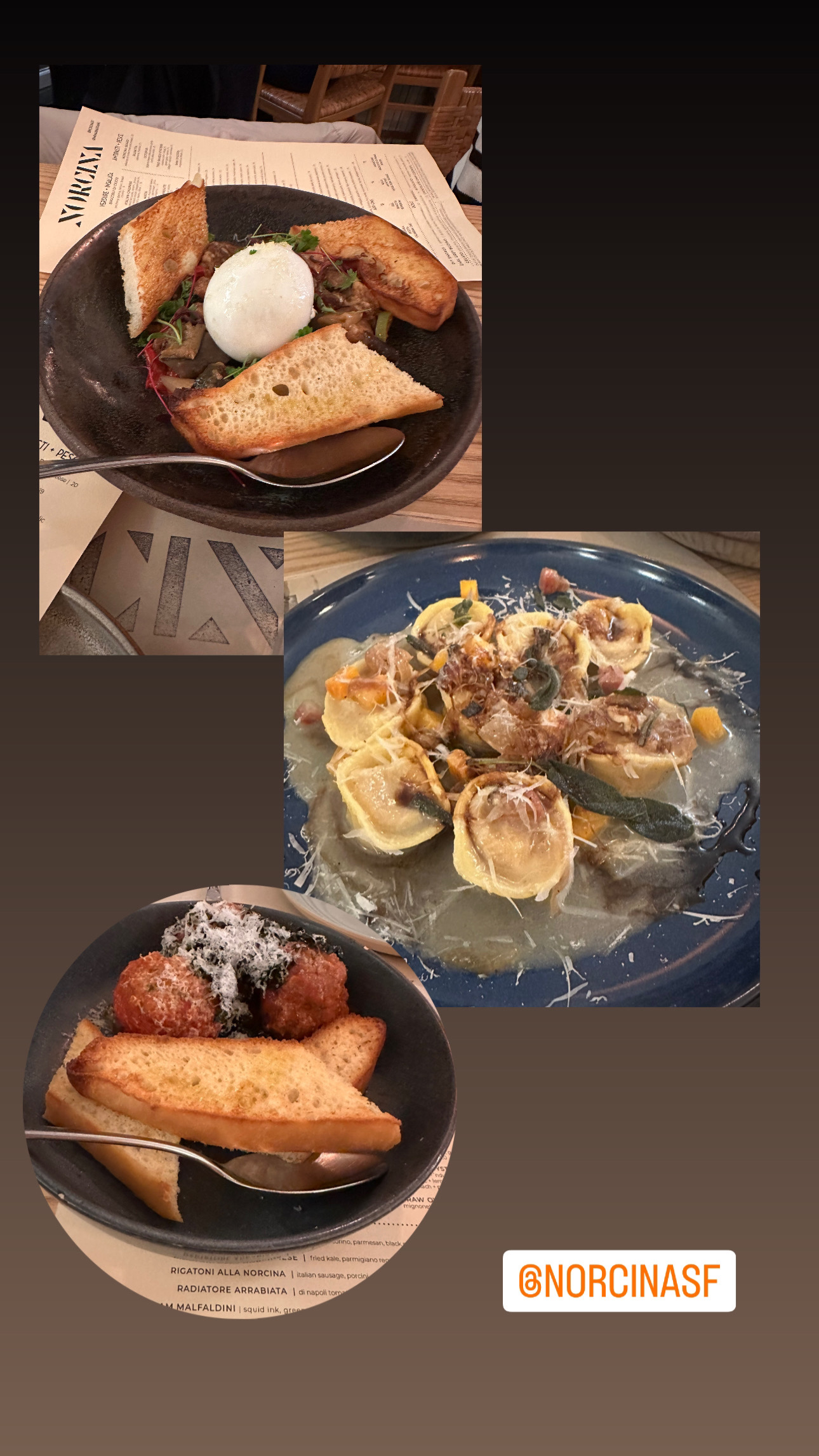 Food at Norcina, San Francisco.