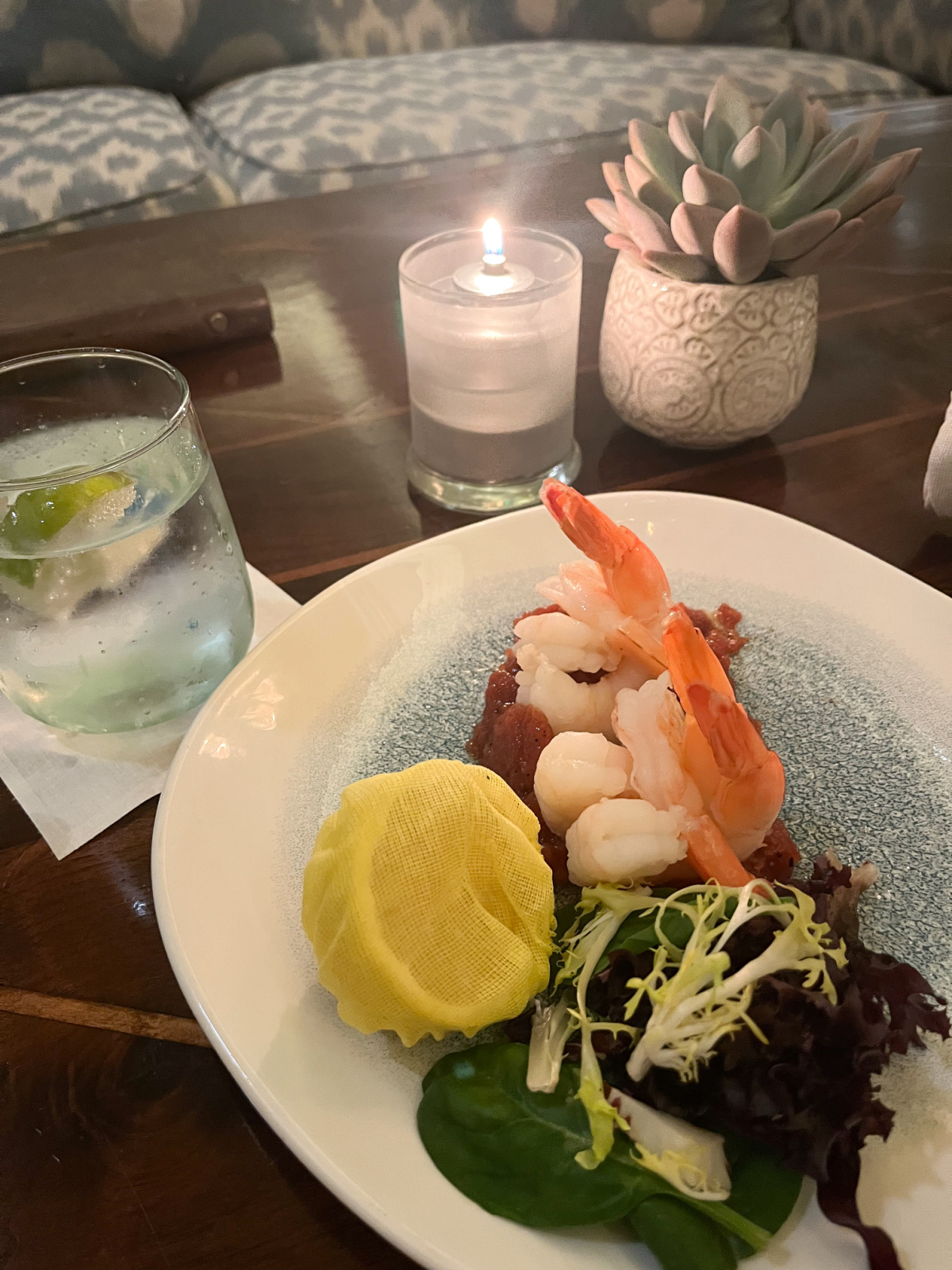 Prawn Cocktail at Lobby Lounge, Casa Del Mar Hotel.