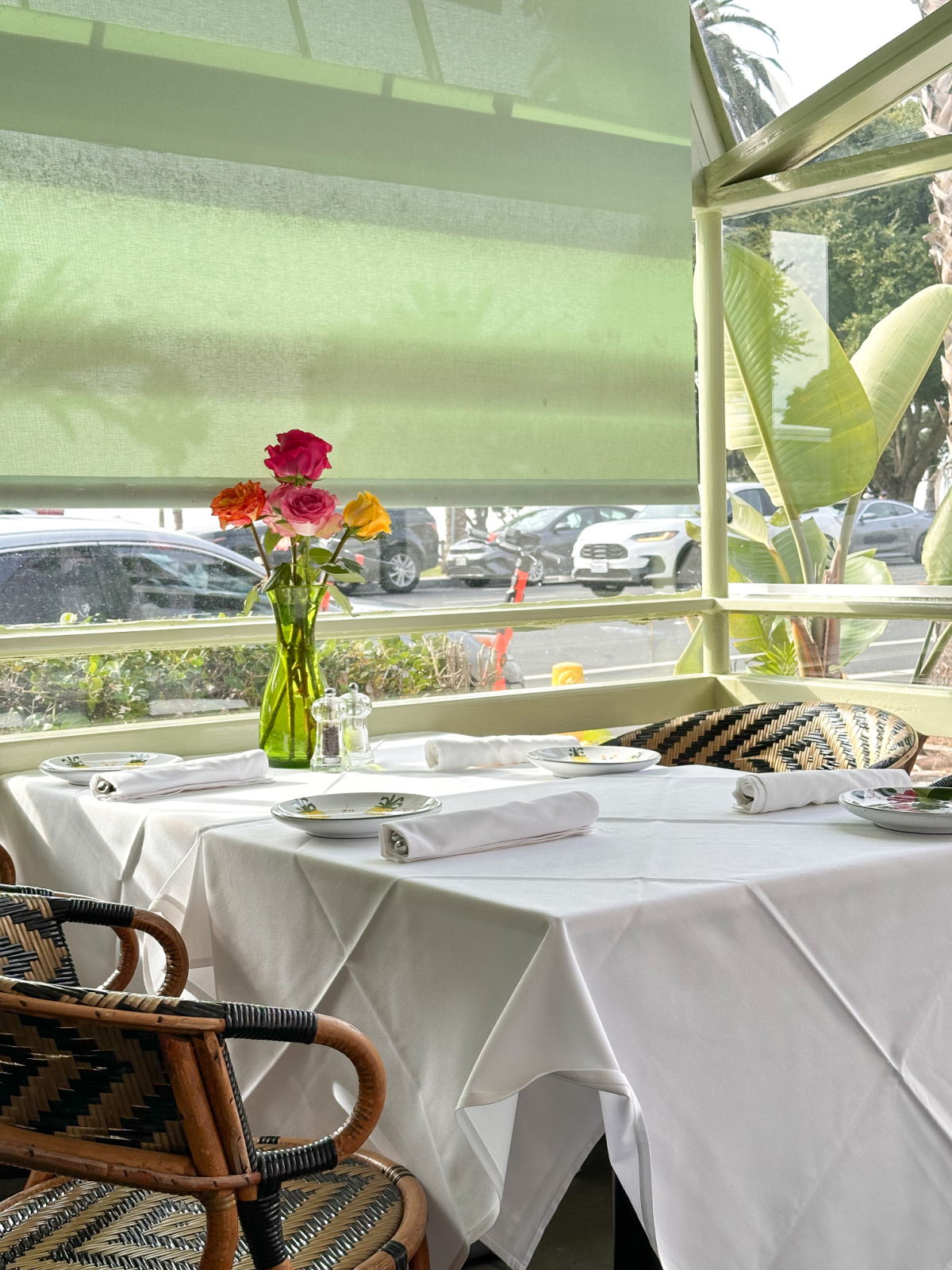 Table for four at Ivy at the Shore.