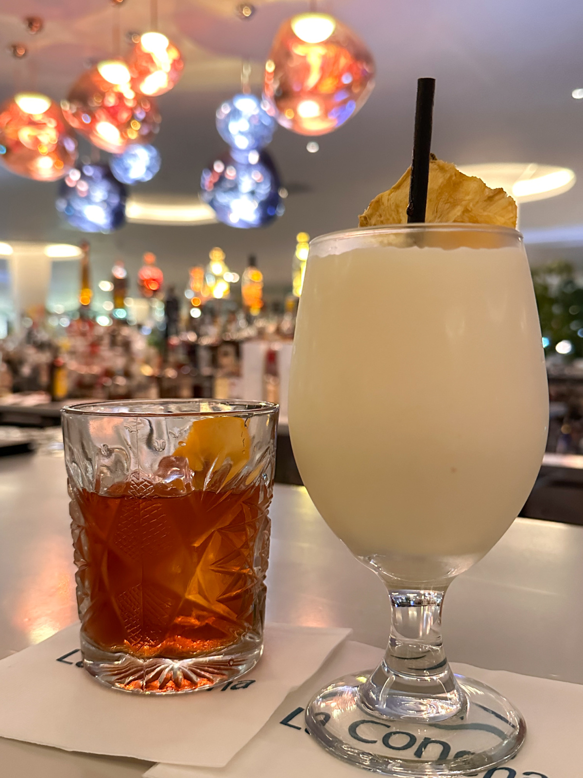 Drinks in La Concha bar, San Juan, Puerto Rico.