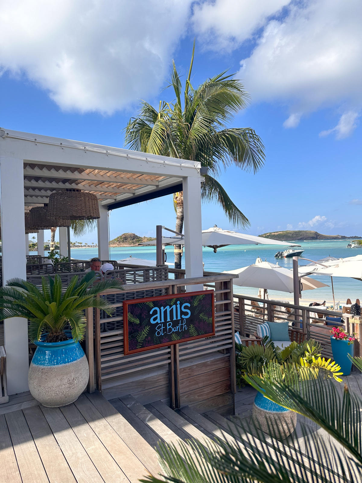 Amis restaruant at St. Barthelemy Hotel.