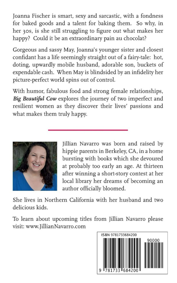 Big Beautiful Cow book back cover.