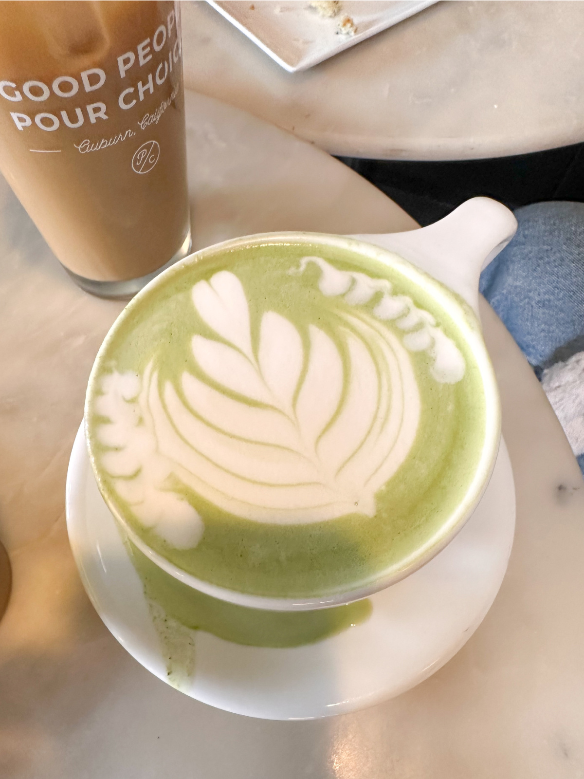 Macha latte.