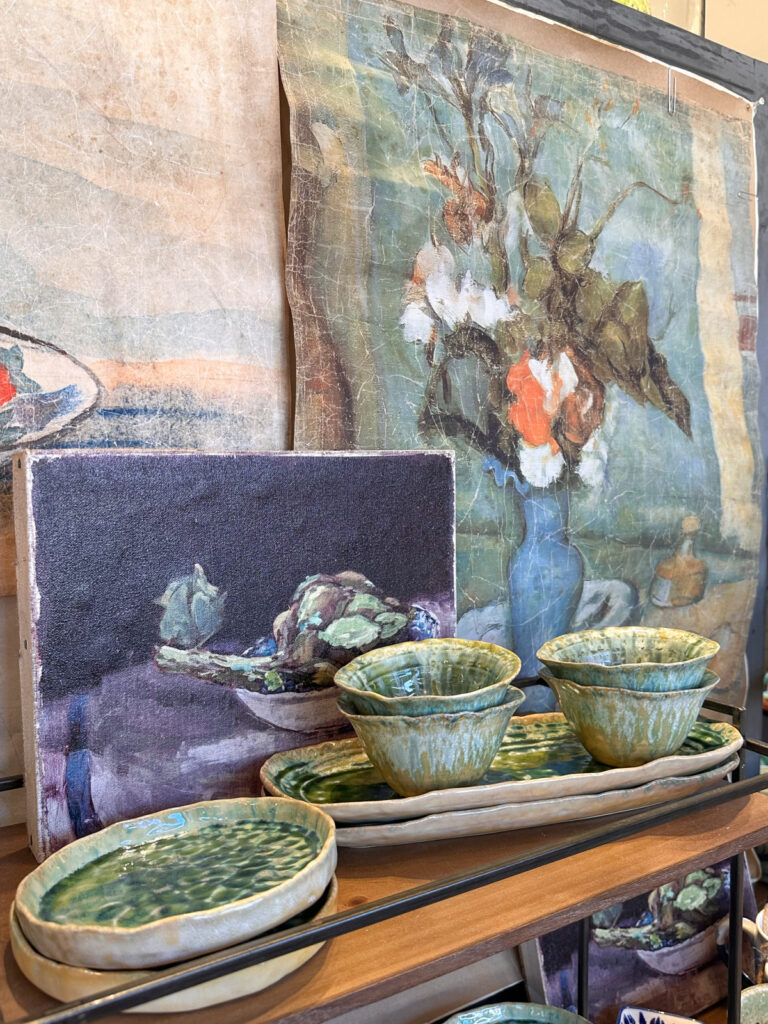 Display at the Fat Pilgrim in Sonoma.