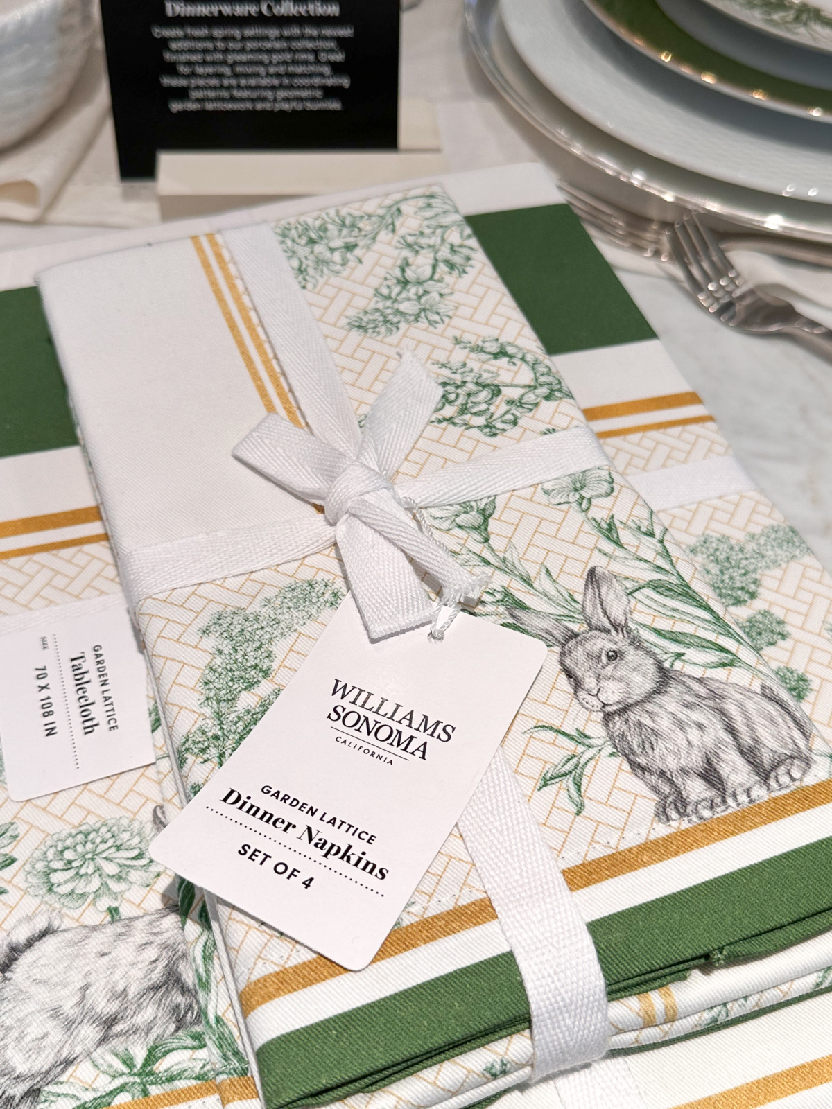 Easter tea towels at William Sonoma.