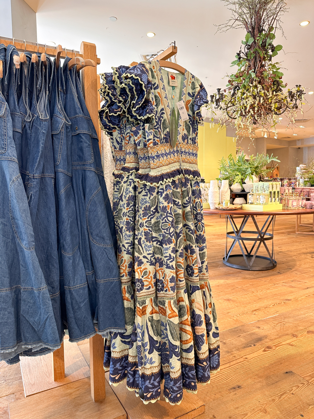 Farm dress on rack at Anthropology.