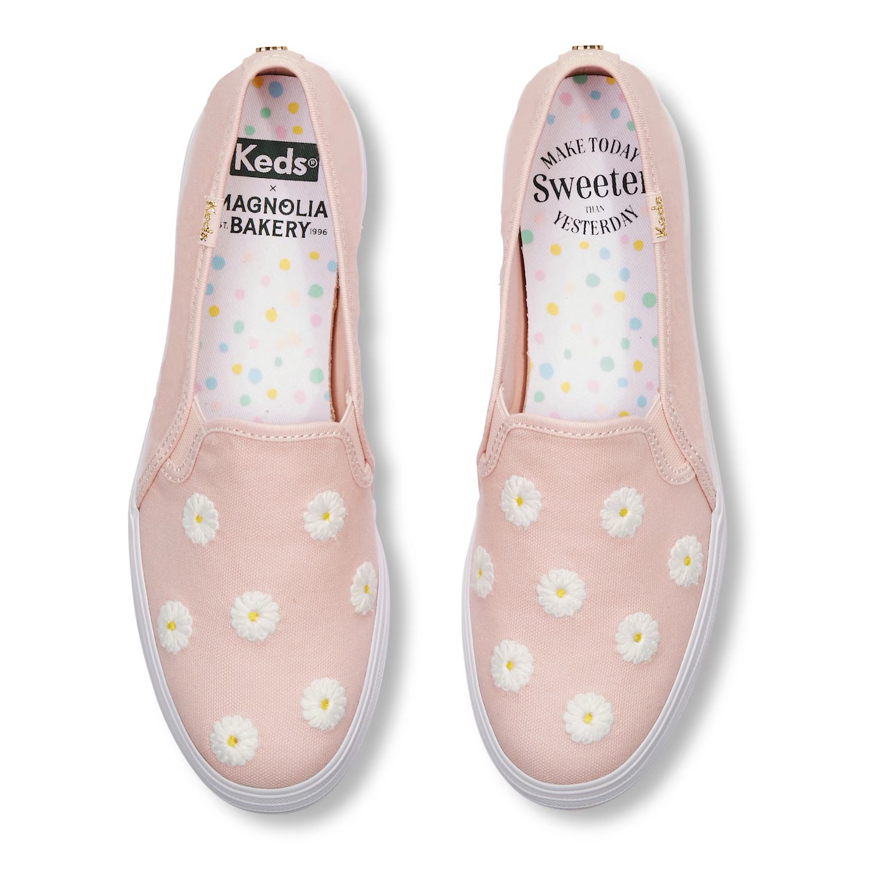 Keds x Magnolia Bakery Triple Decker Pink Flower shoe.