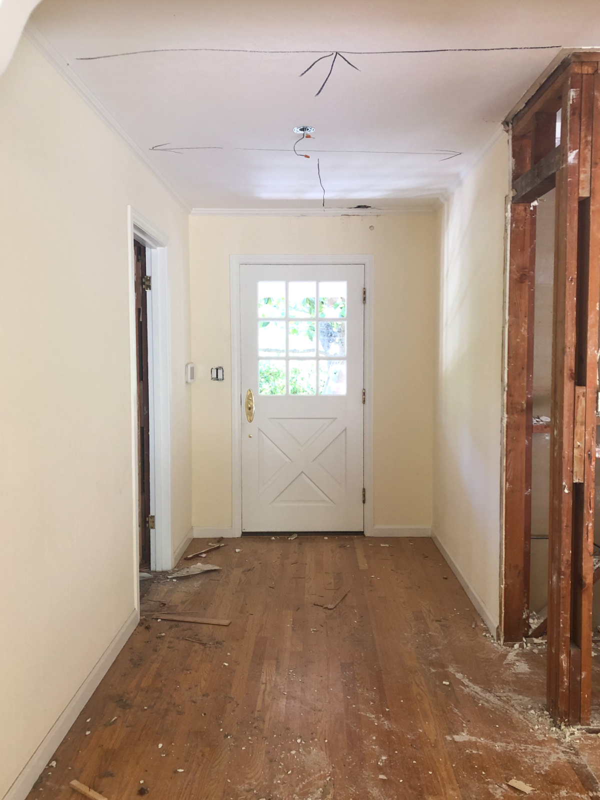 Small foyer in process of being demo'd.