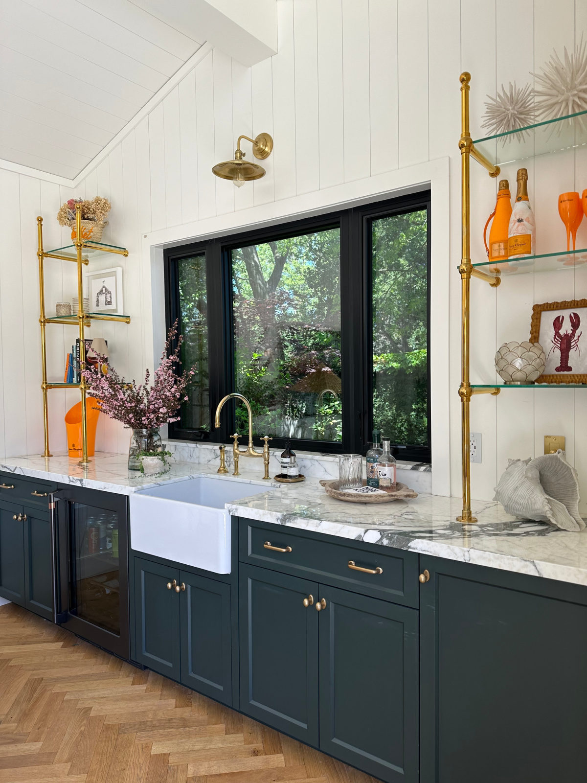 Cabana kitchen cabinet run.