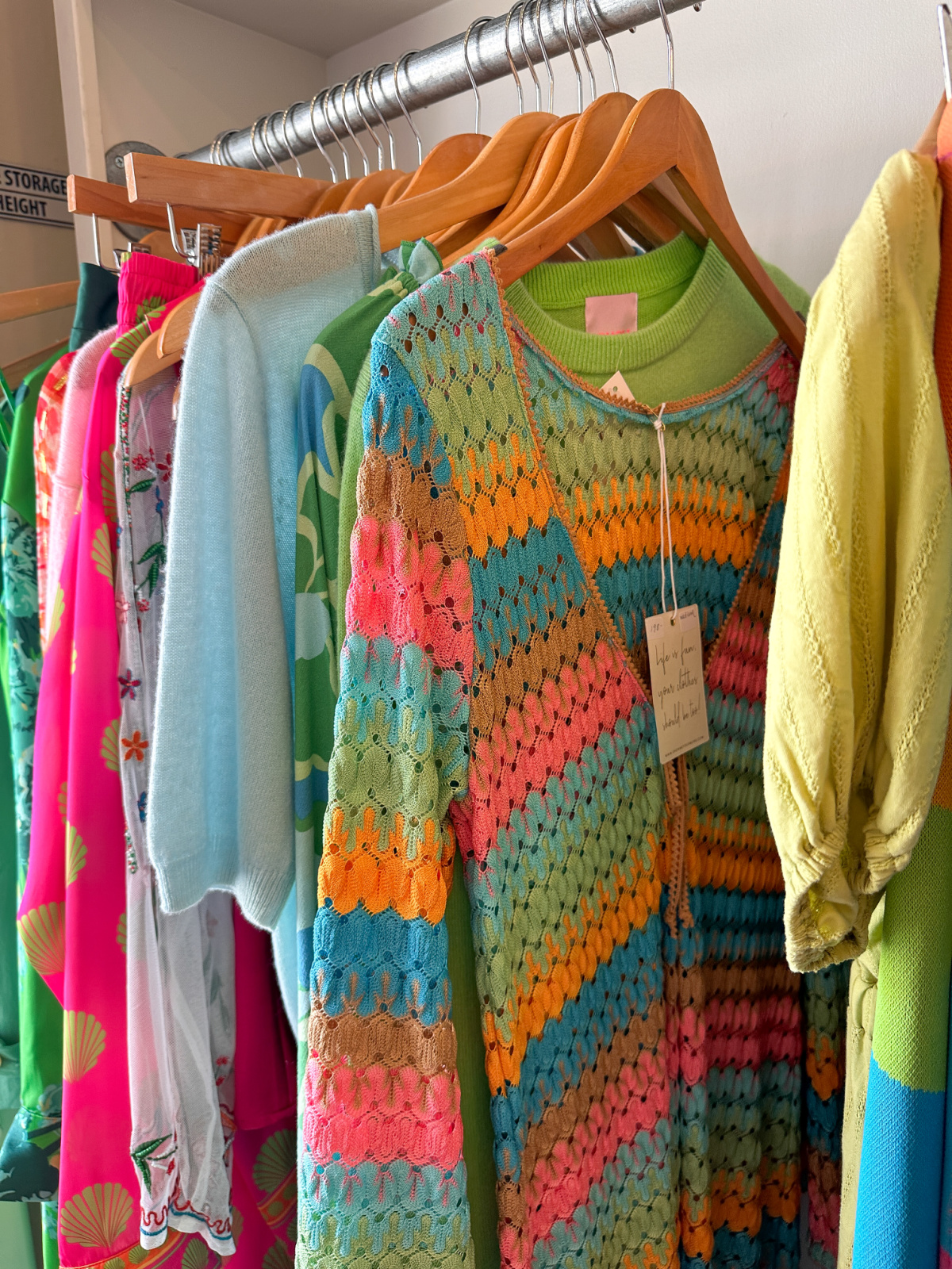 Clothing rack at Rust.