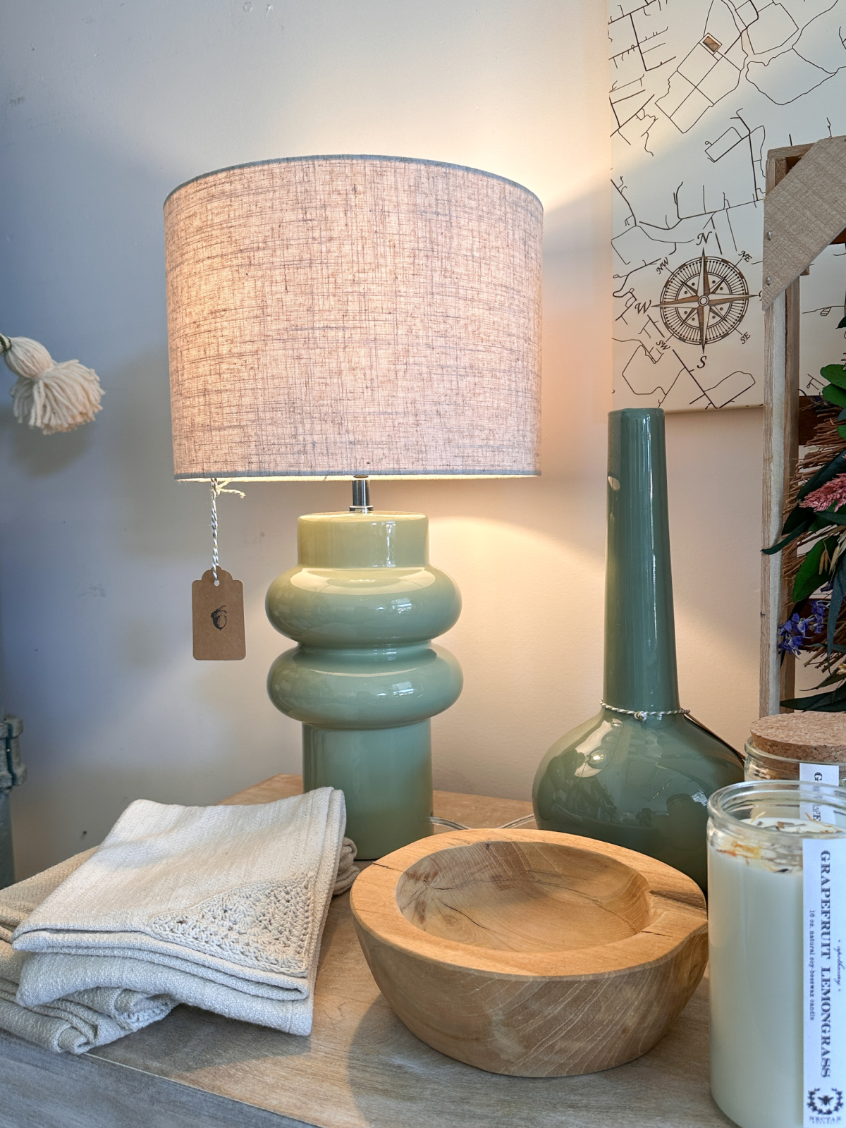 Lamps and bowls at Rust in The Barlow.