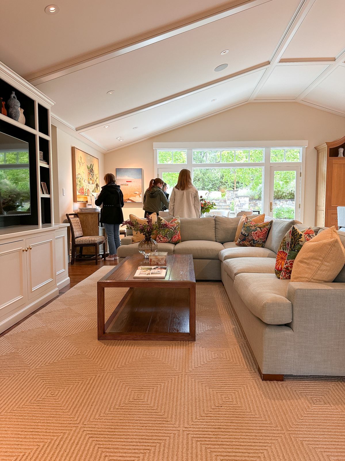 Great room of newly renovated ranch style home.